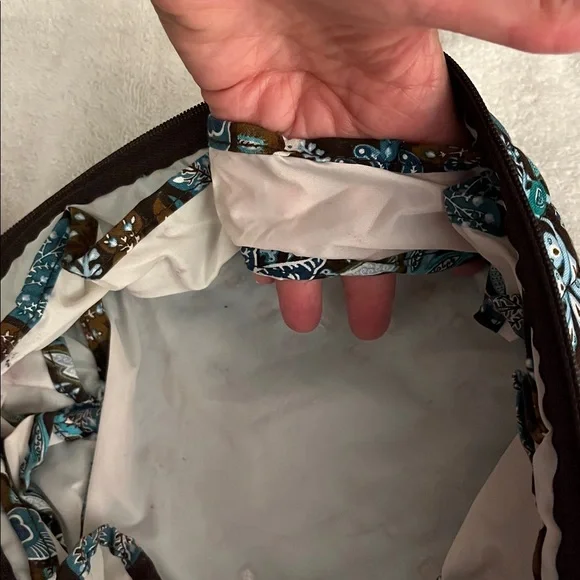 Vera Bradley Floral Quilted Cosmetic Bag - Picture 5 of 6